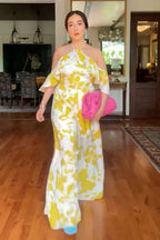 Sanjan Batra In Our Yellow Floral Jumpsuit