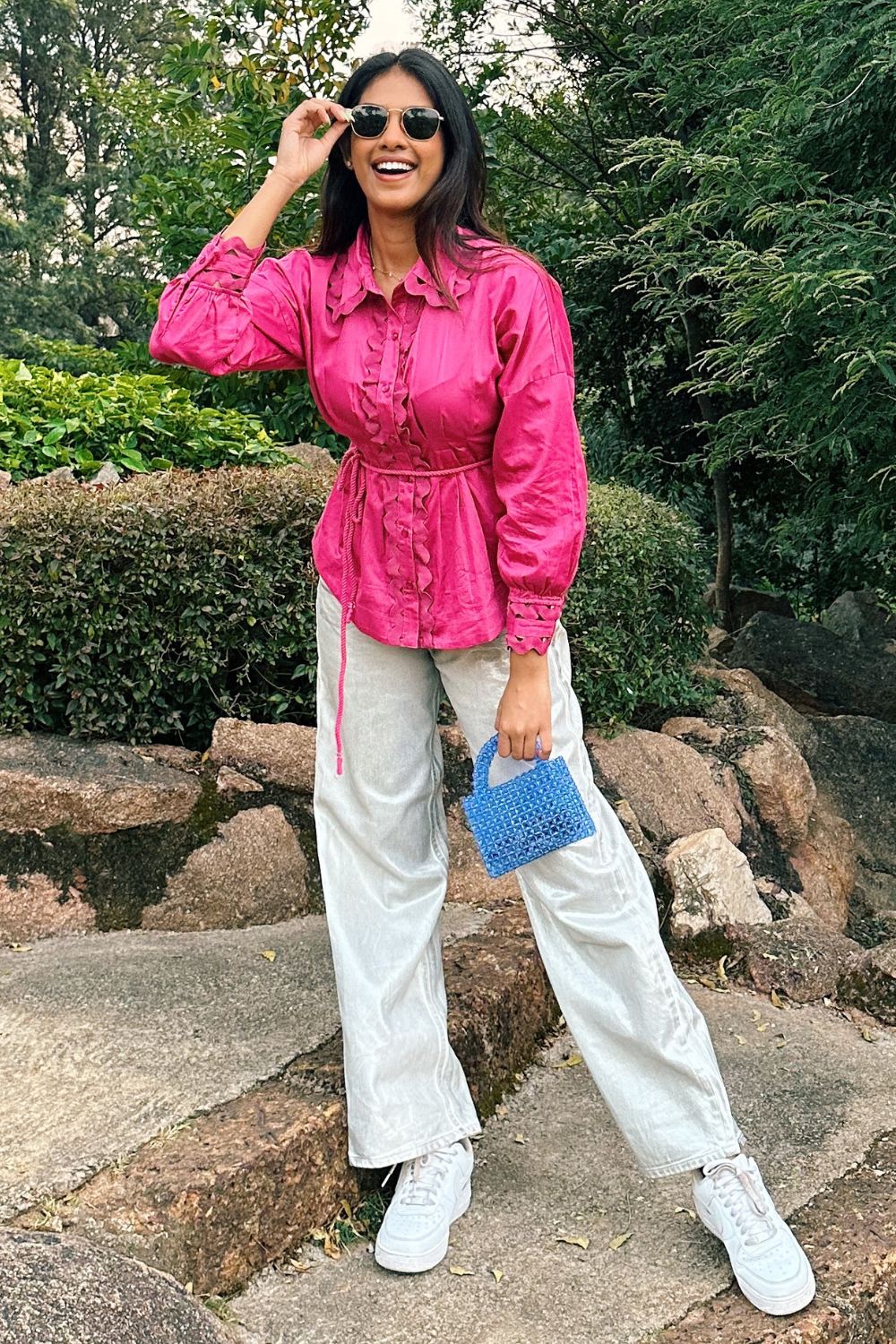 Divya Boppana In Our Pink Wave Shirt