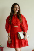 Dipti Dhillon In Our Thea Red Dress