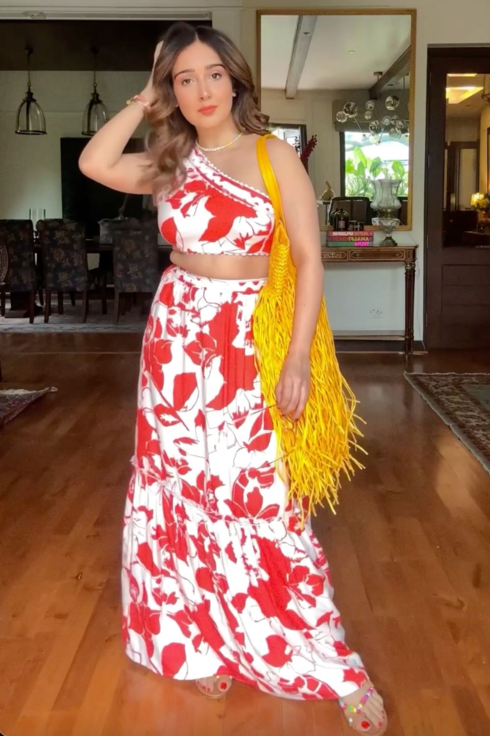 Sanjan Batra In Our Lina One Shoulder Top