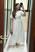 Tushita Mehta in our Sabrina Lace Dress