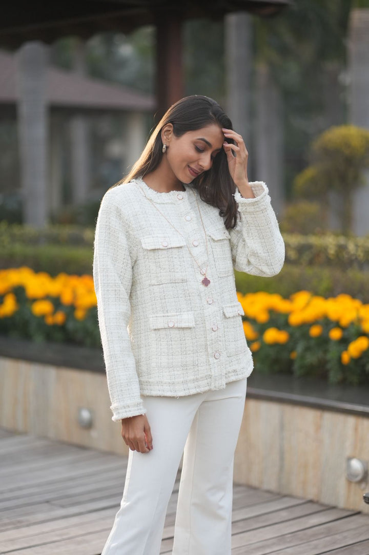 Veni Tandon in our Sydney Tweed Jacket