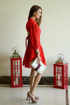 Dipti Dhillon In Our Thea Red Dress