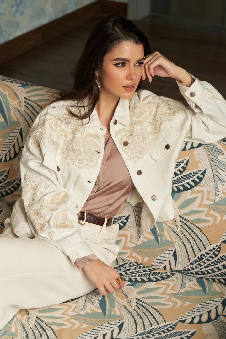 Divya Bhopana In Our Adeline Embroidered Jacket