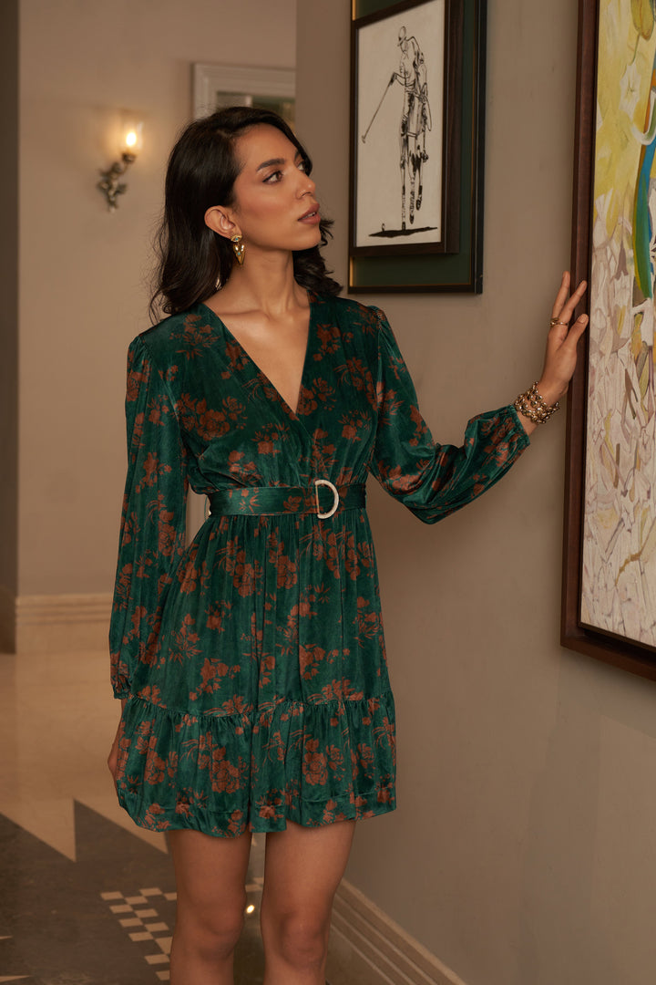 Mehak Jain In Our Madison Velvet Dress