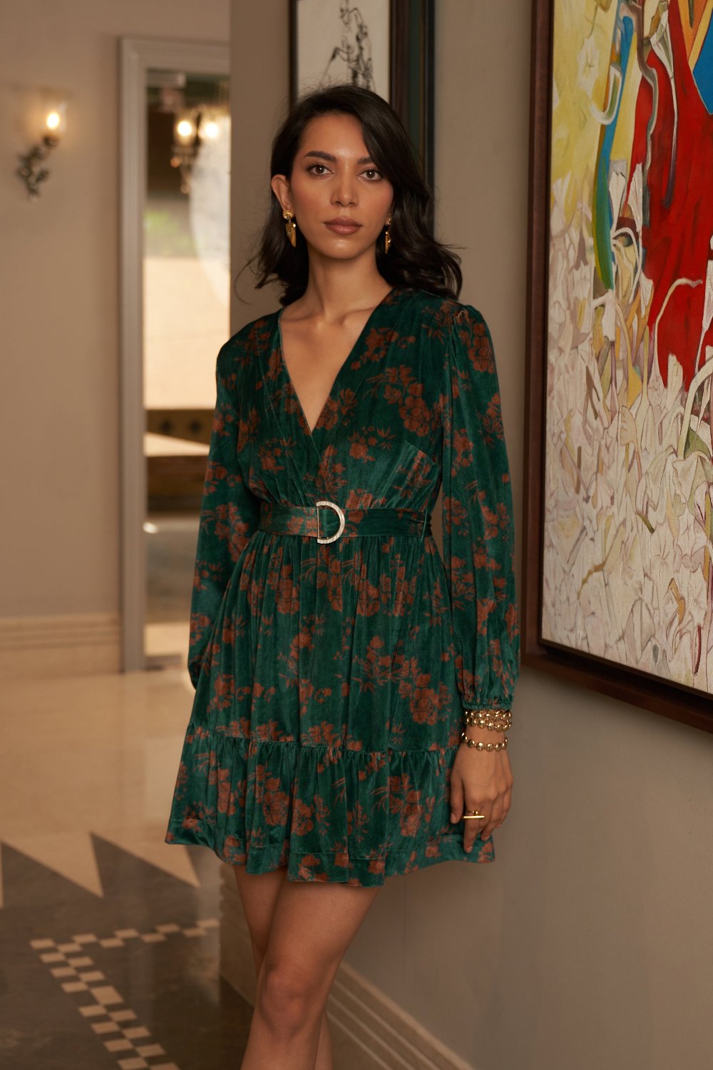 Mehak Jain In Our Madison Velvet Dress