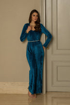 Divya Bhopana In Our Serena Velvet Jumpsuit