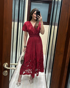 Tushita Mehta In Our Ava Red Dress