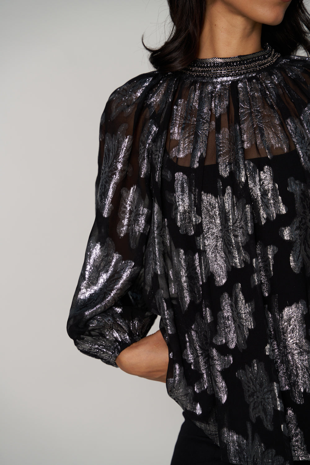 Carina Lurex Blouse