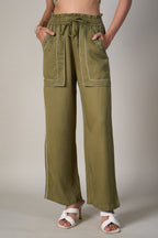 Radhica Diwan In Our Eden Olive Pant