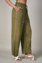Radhica Diwan In Our Eden Olive Pant