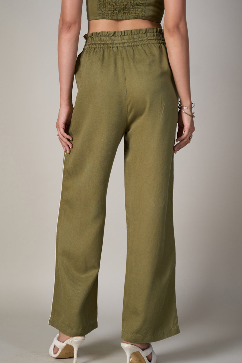 Radhica Diwan In Our Eden Olive Pant