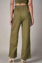 Radhica Diwan In Our Eden Olive Pant