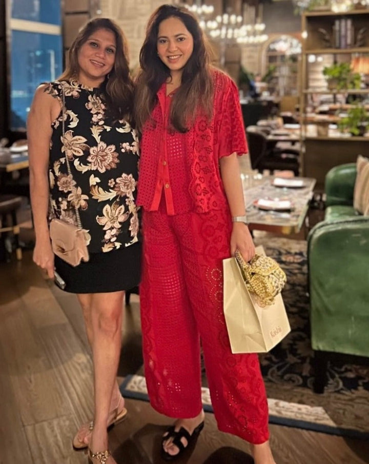 Tushita Mehta In Our Elsa Schiffli Pants