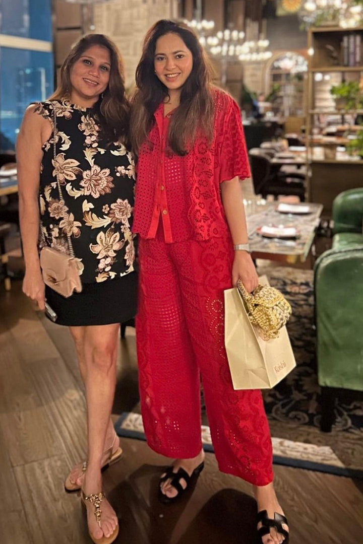 Aayushi Bangur In Our Elsa Schiffli Top