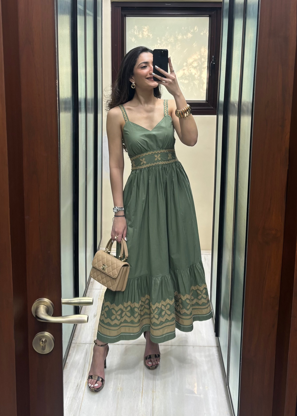 Tushita Mehta in Sara Applique Maxi
