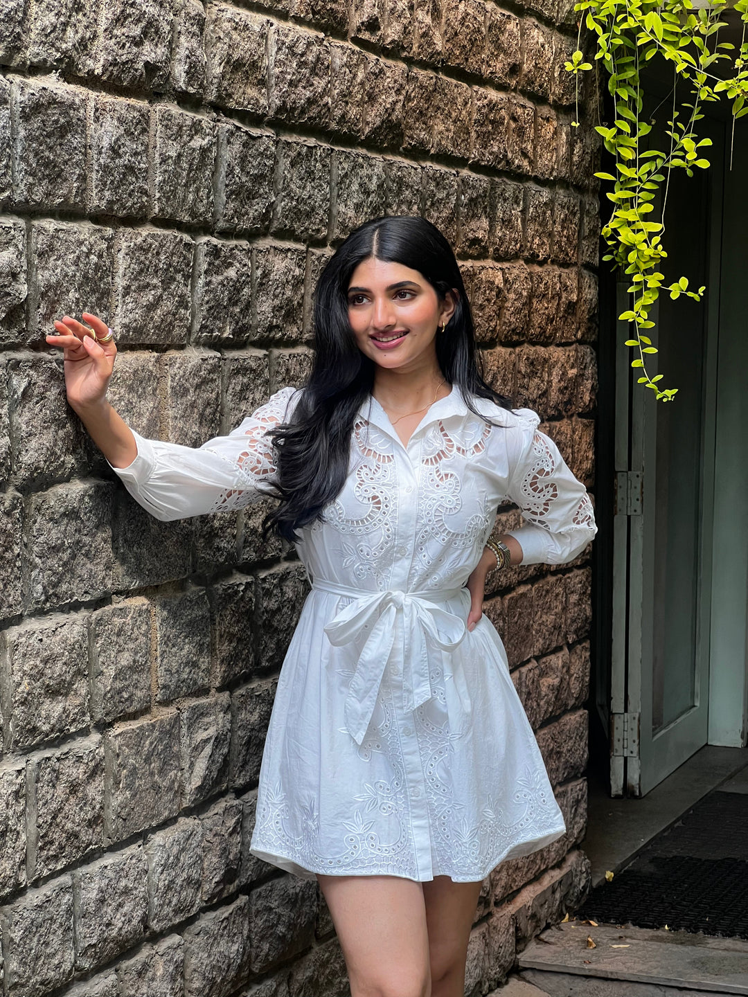Paige Cut-Work Dress