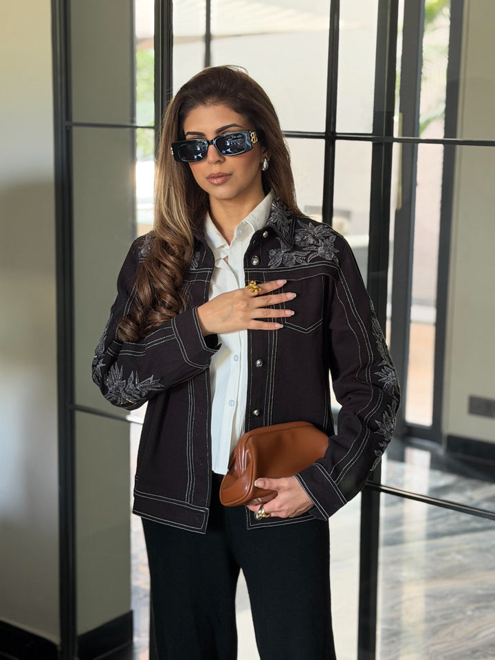 Sonal Chadha in our Lucy Embroidered Jacket