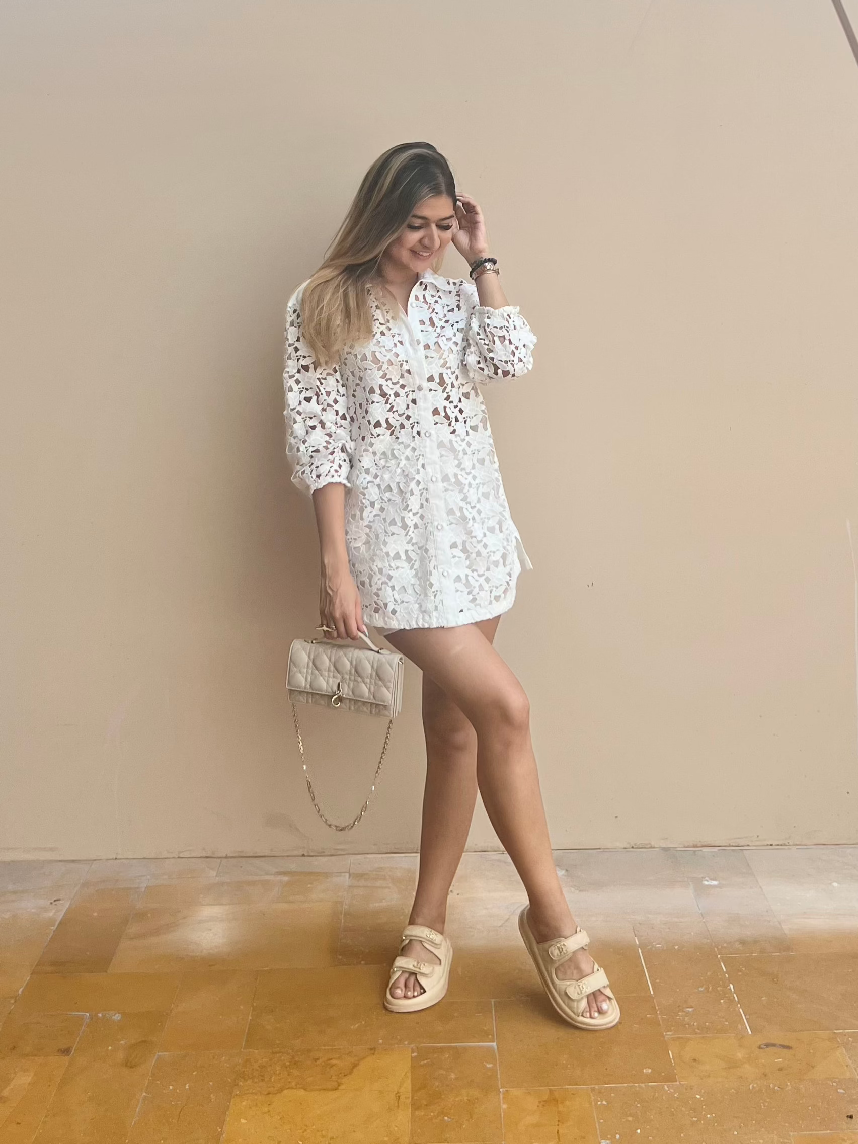 Amber White Blouse