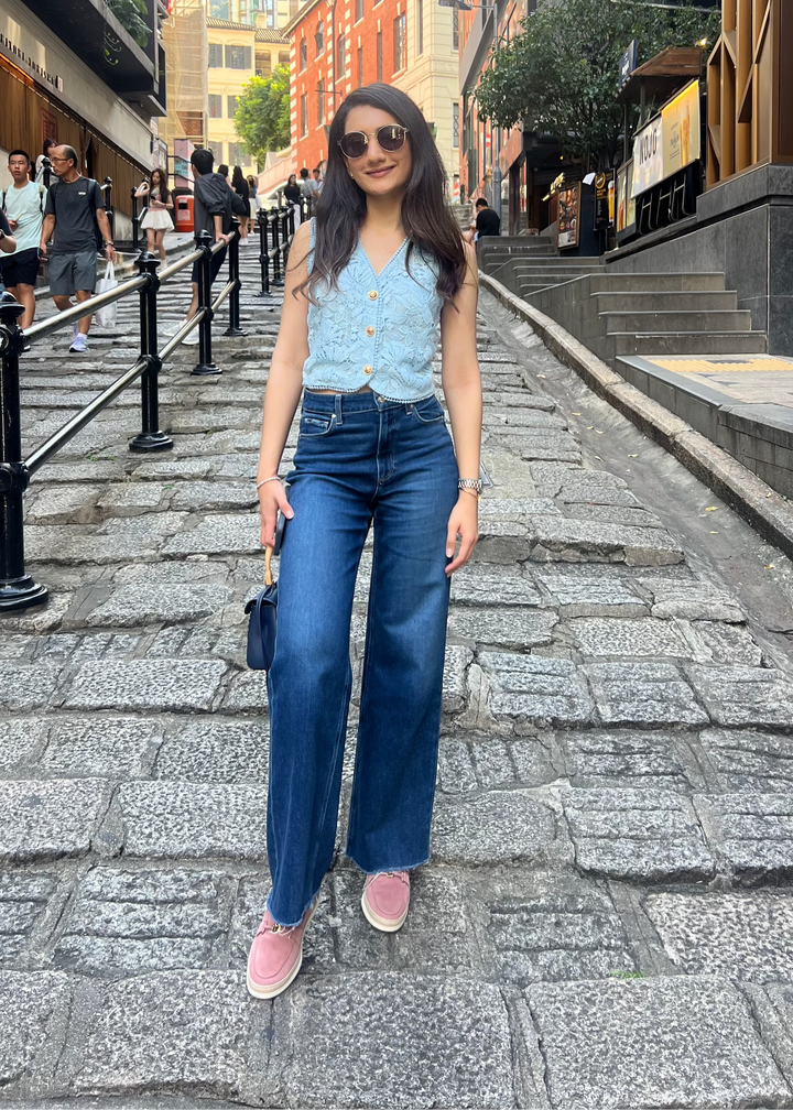 Tushita Mehta in our Natalie Lace Top
