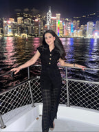 Tushita Mehta in our Lara Schiffli Jumpsuit