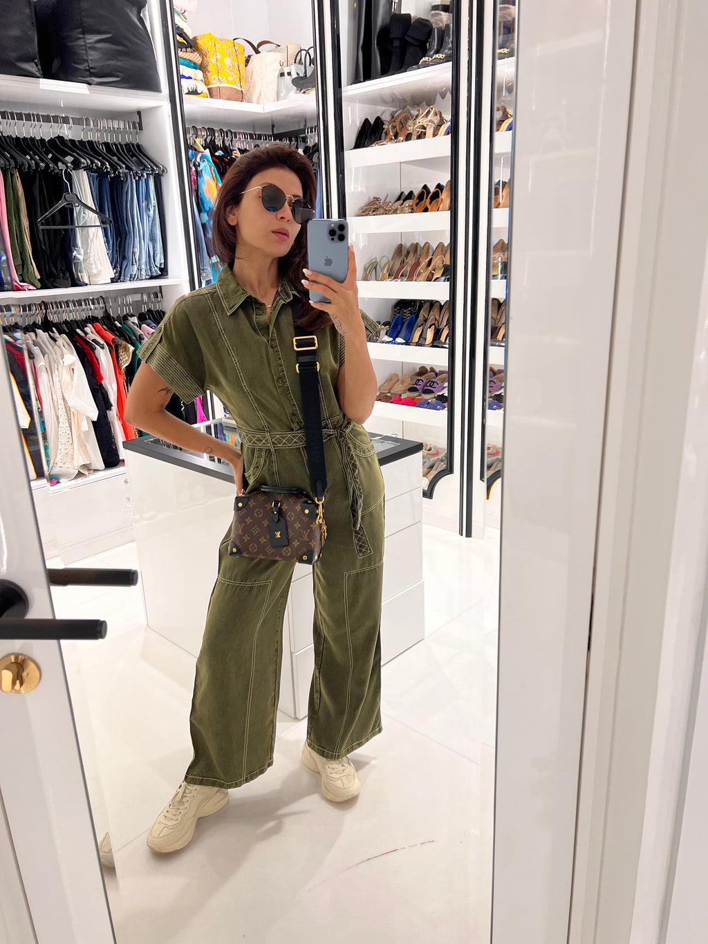 Tushita Mehta In Our Adele Olive Jumpsuit