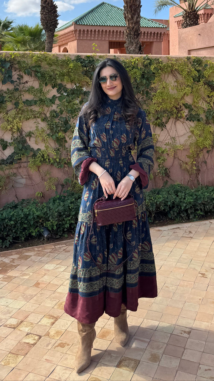 Tushita Mehta in our Cynthia Mulberry Dress