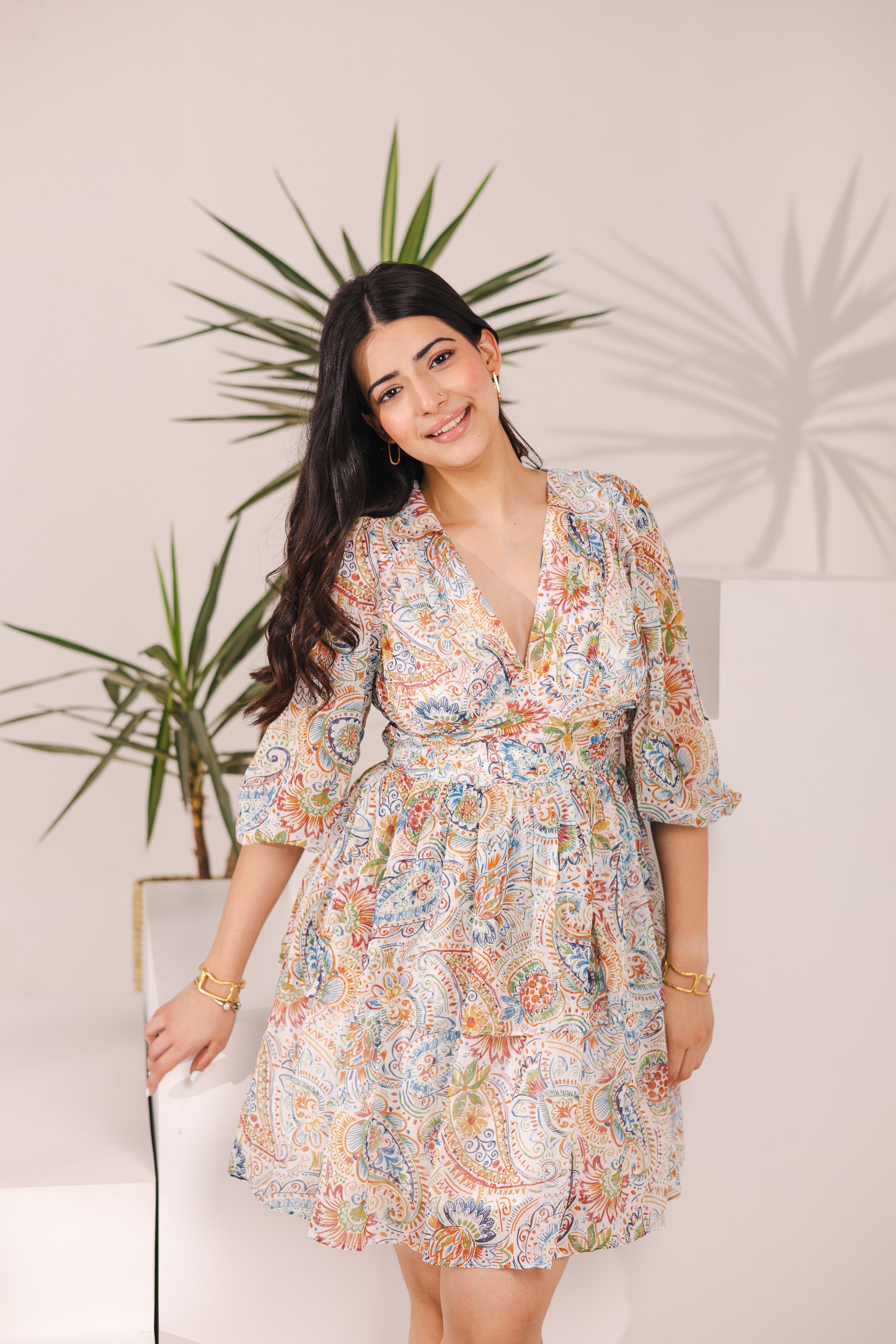 Callie Printed Dress