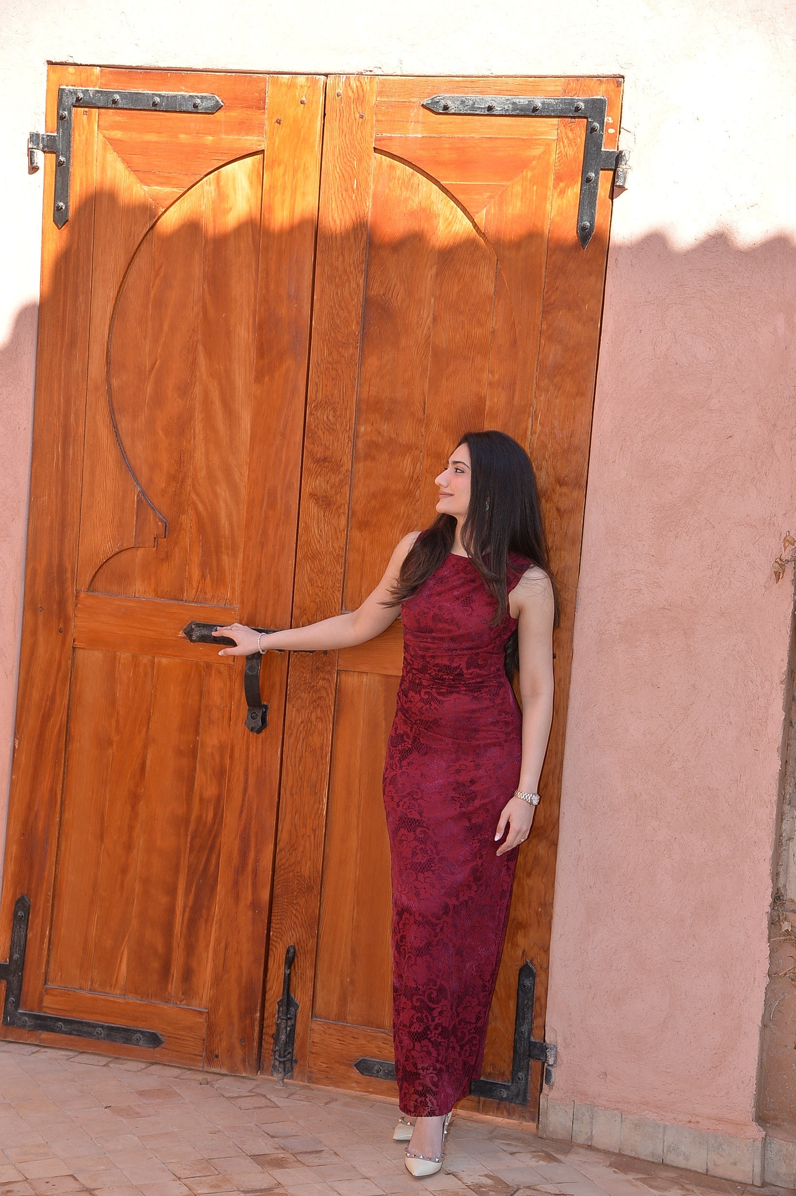 Tushita Mehta in our Monica mesh dress