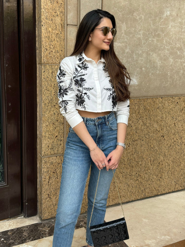 Tushita Mehta In Our Lauren Embellished Shirt