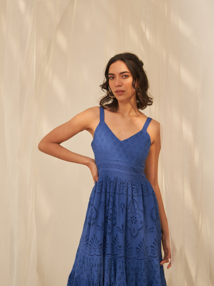Tushita Mehta In Our Ellie Schiffli Dress