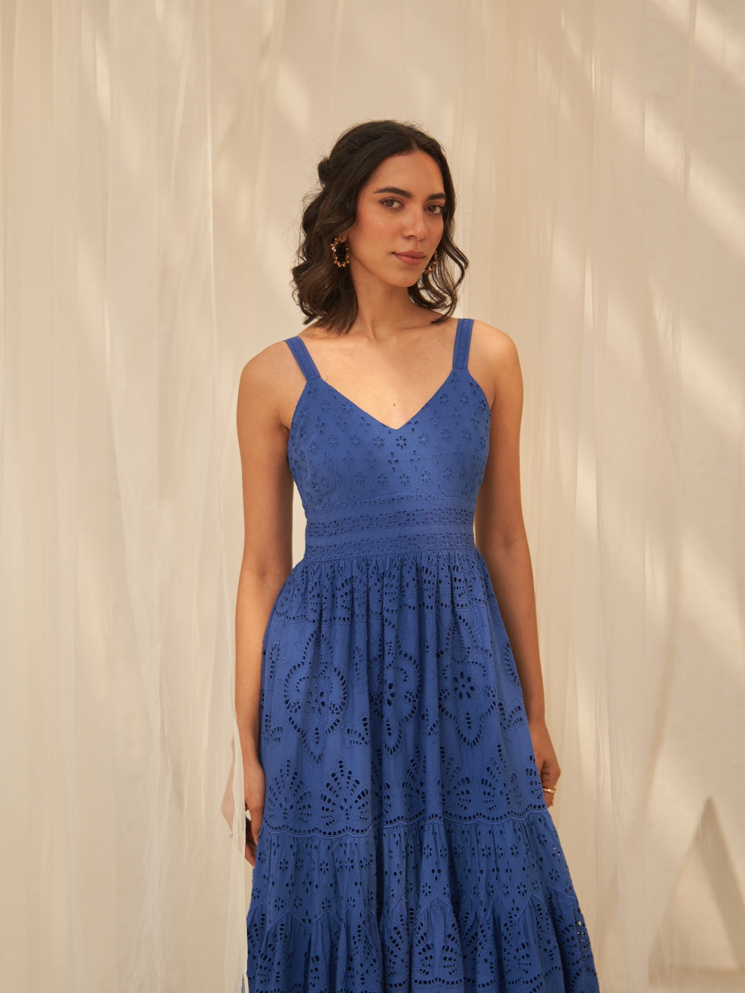Tushita Mehta In Our Ellie Schiffli Dress