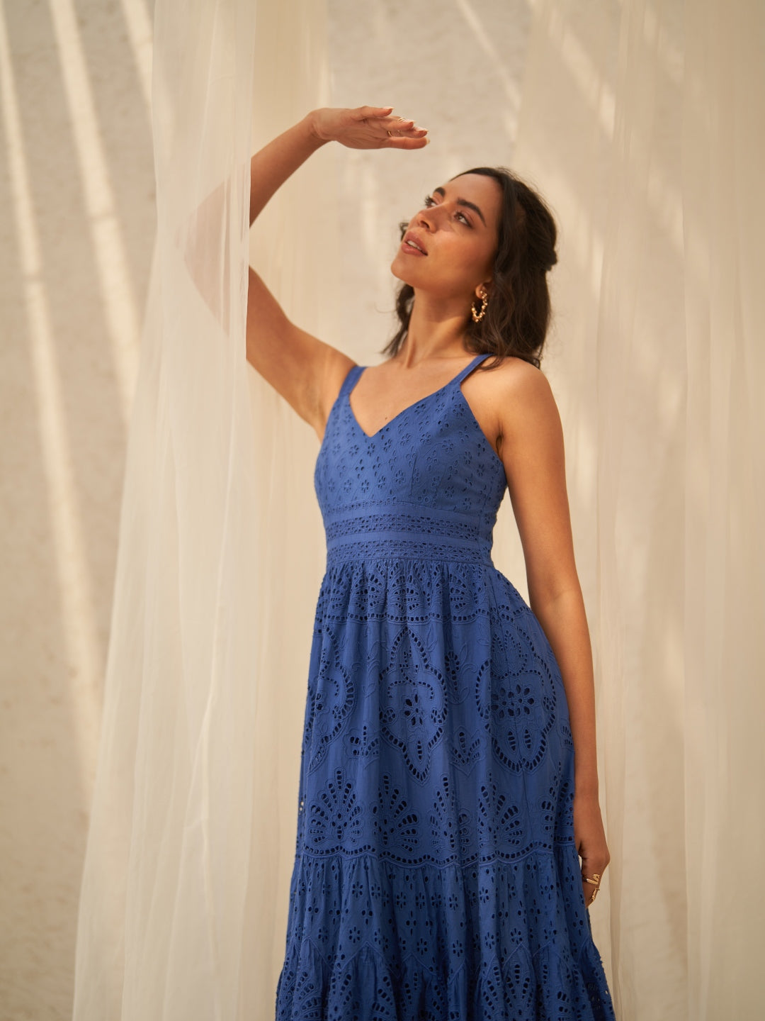 Tushita Mehta In Our Ellie Schiffli Dress