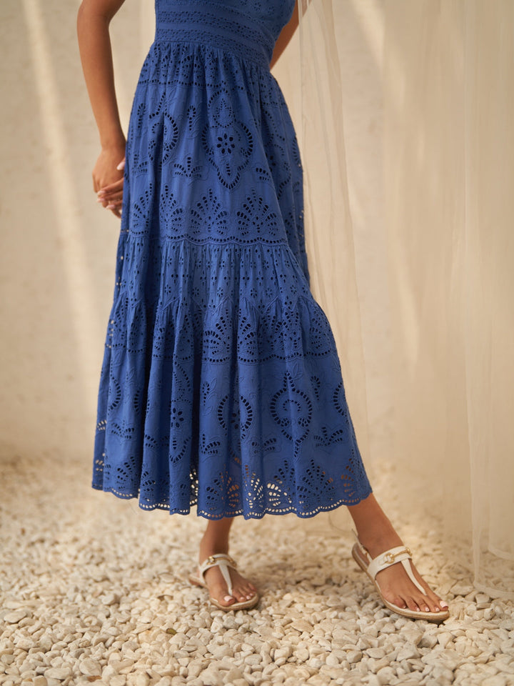 Tushita Mehta In Our Ellie Schiffli Dress