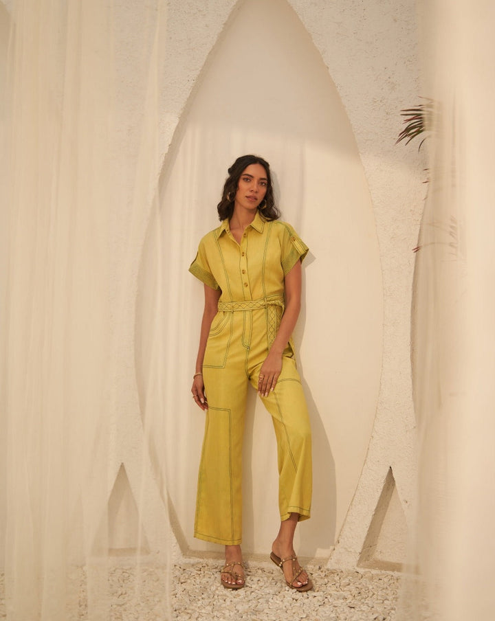 Vaishali Jain In Our Adele Lime Jumpsuit