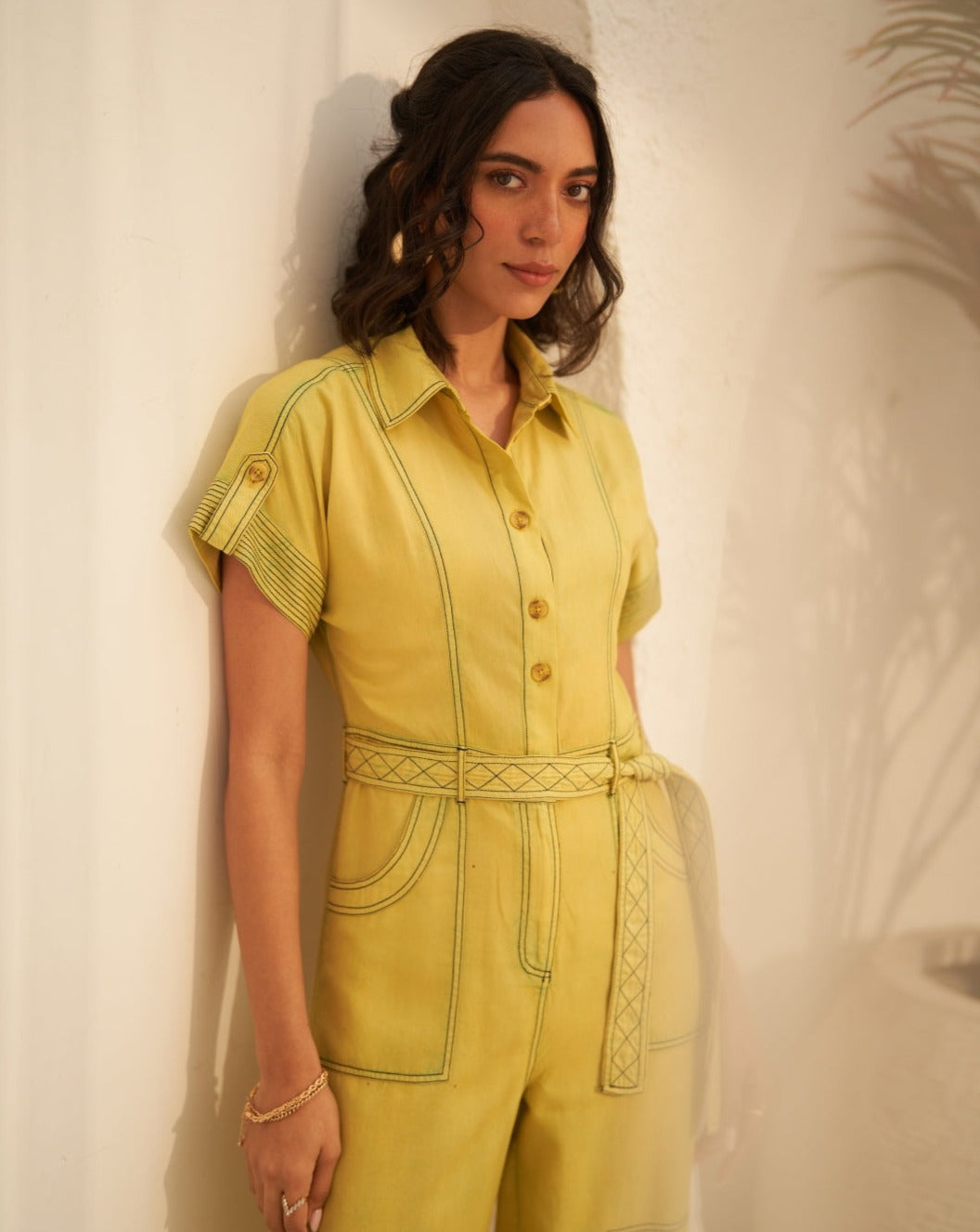 Vaishali Jain In Our Adele Lime Jumpsuit