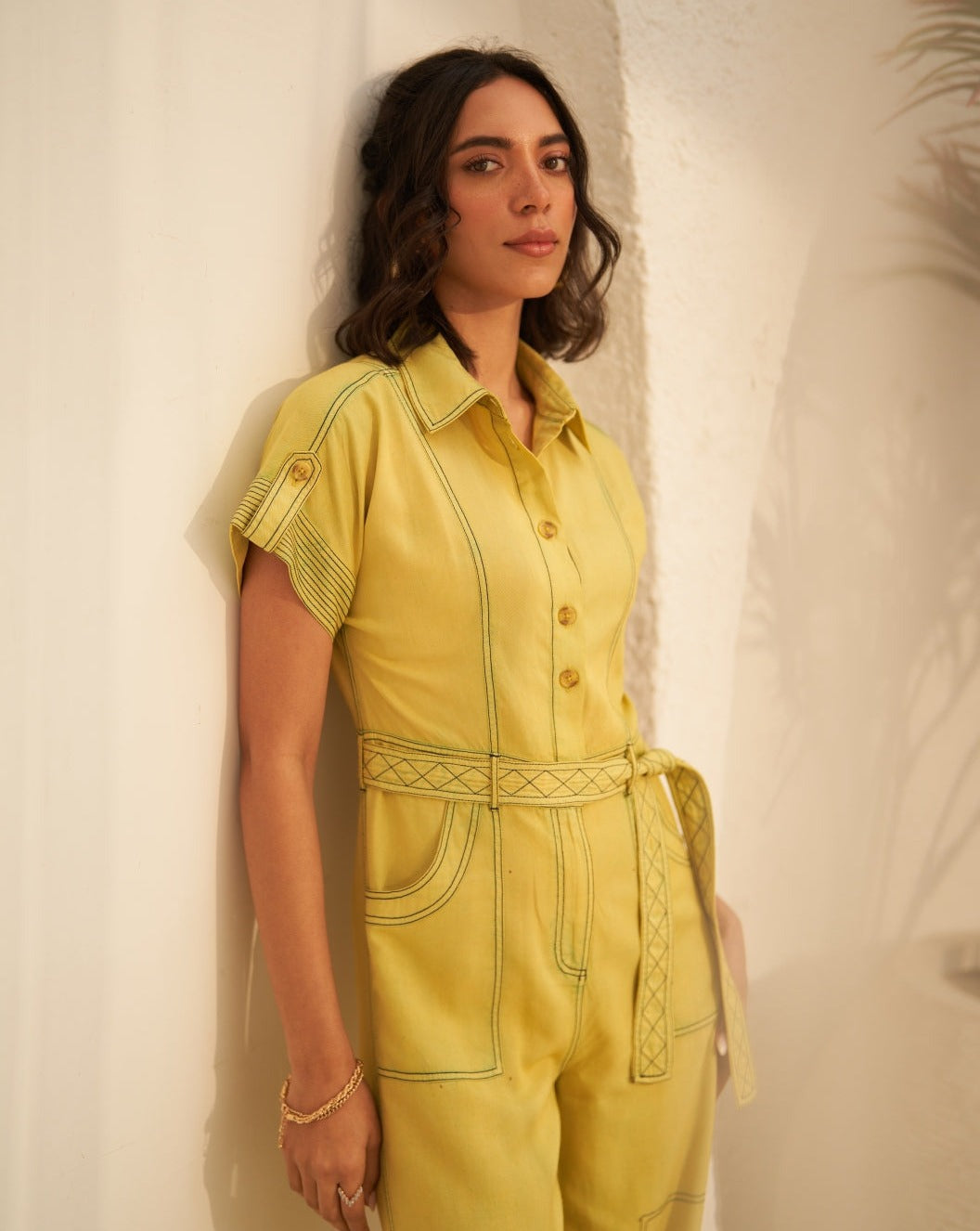 Vaishali Jain In Our Adele Lime Jumpsuit