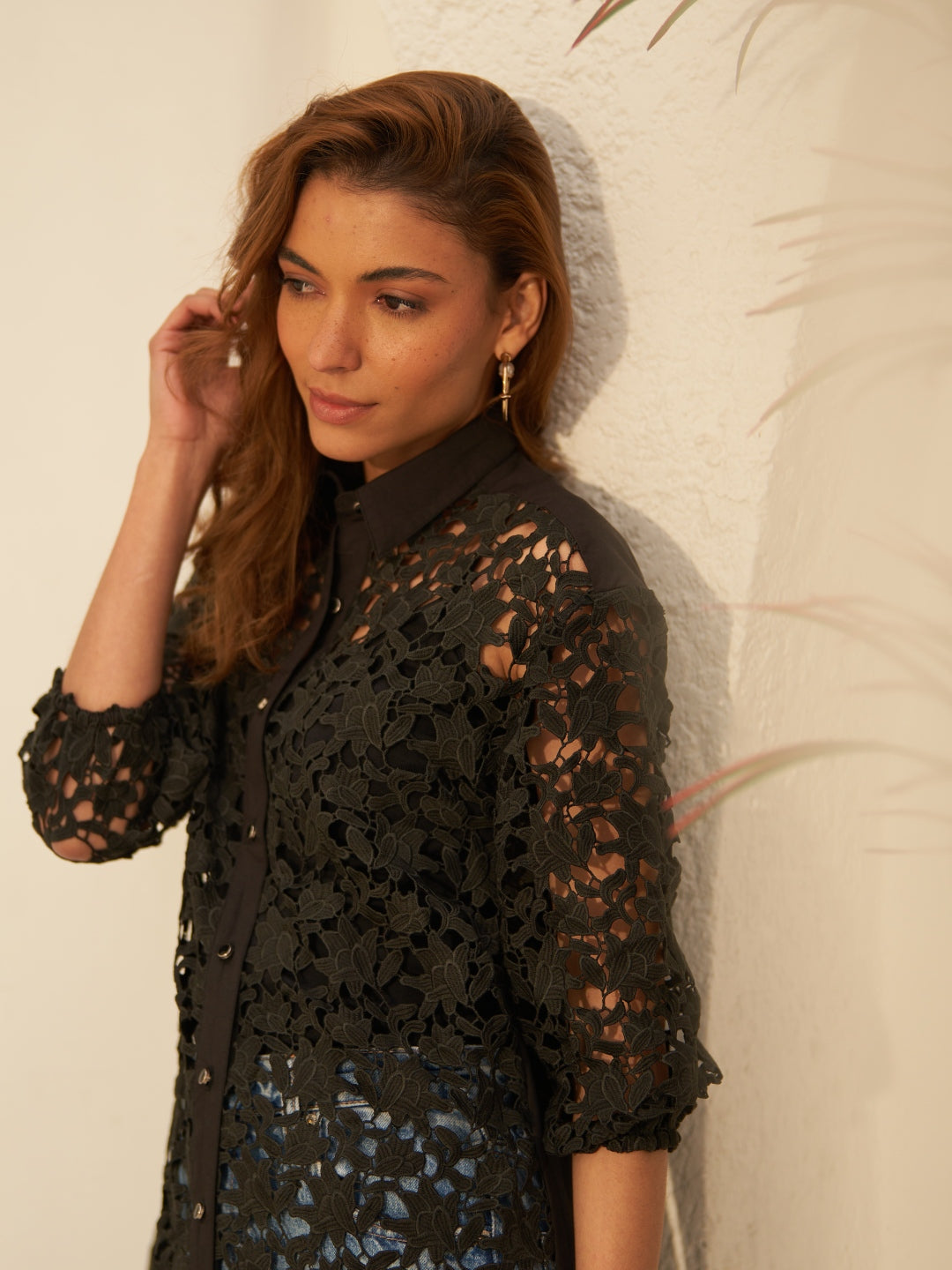 Deepika Ghose In Our Amber Black Blouse