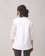 Deepika Ghose In Our Amber White Blouse