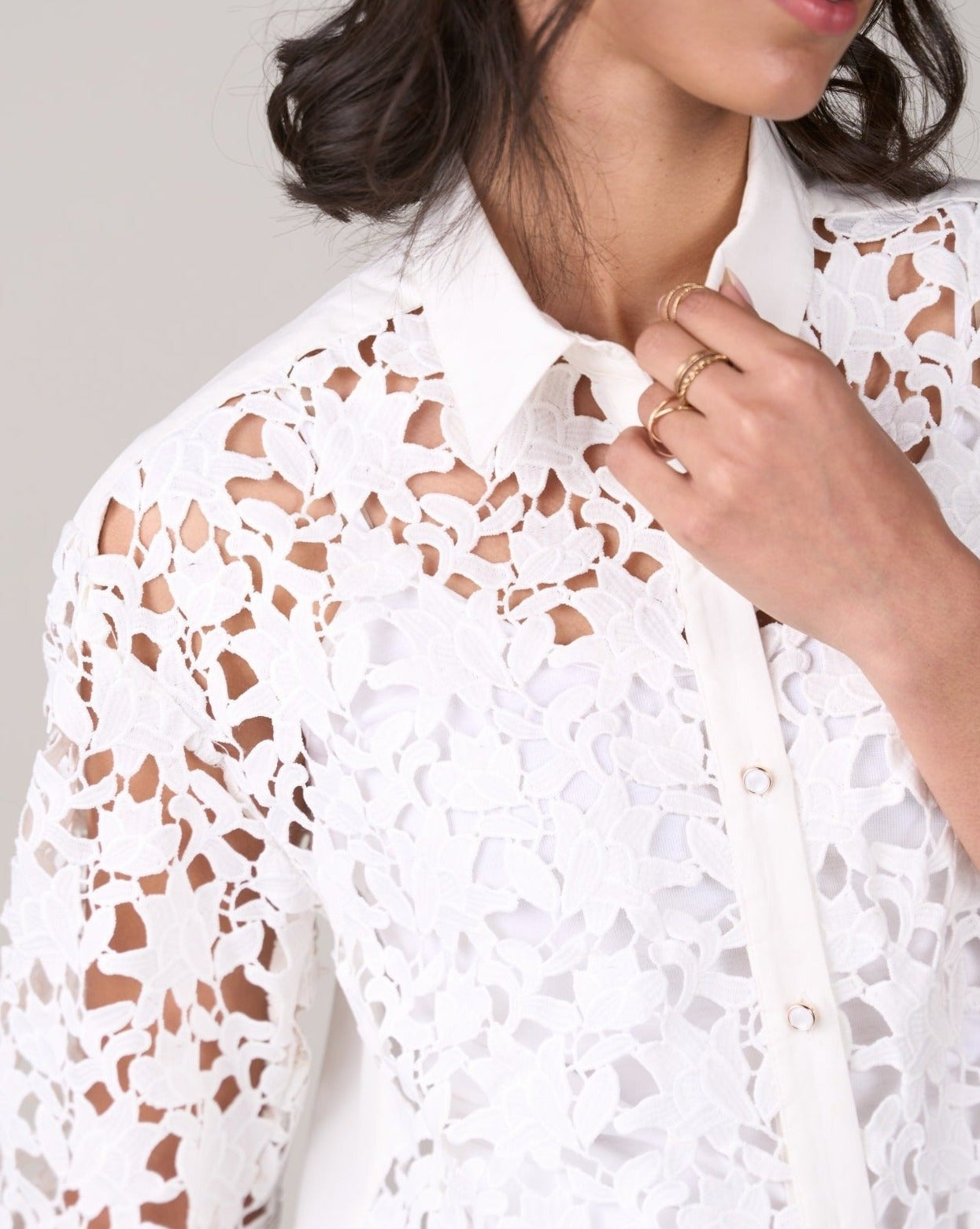 Deepika Ghose In Our Amber White Blouse