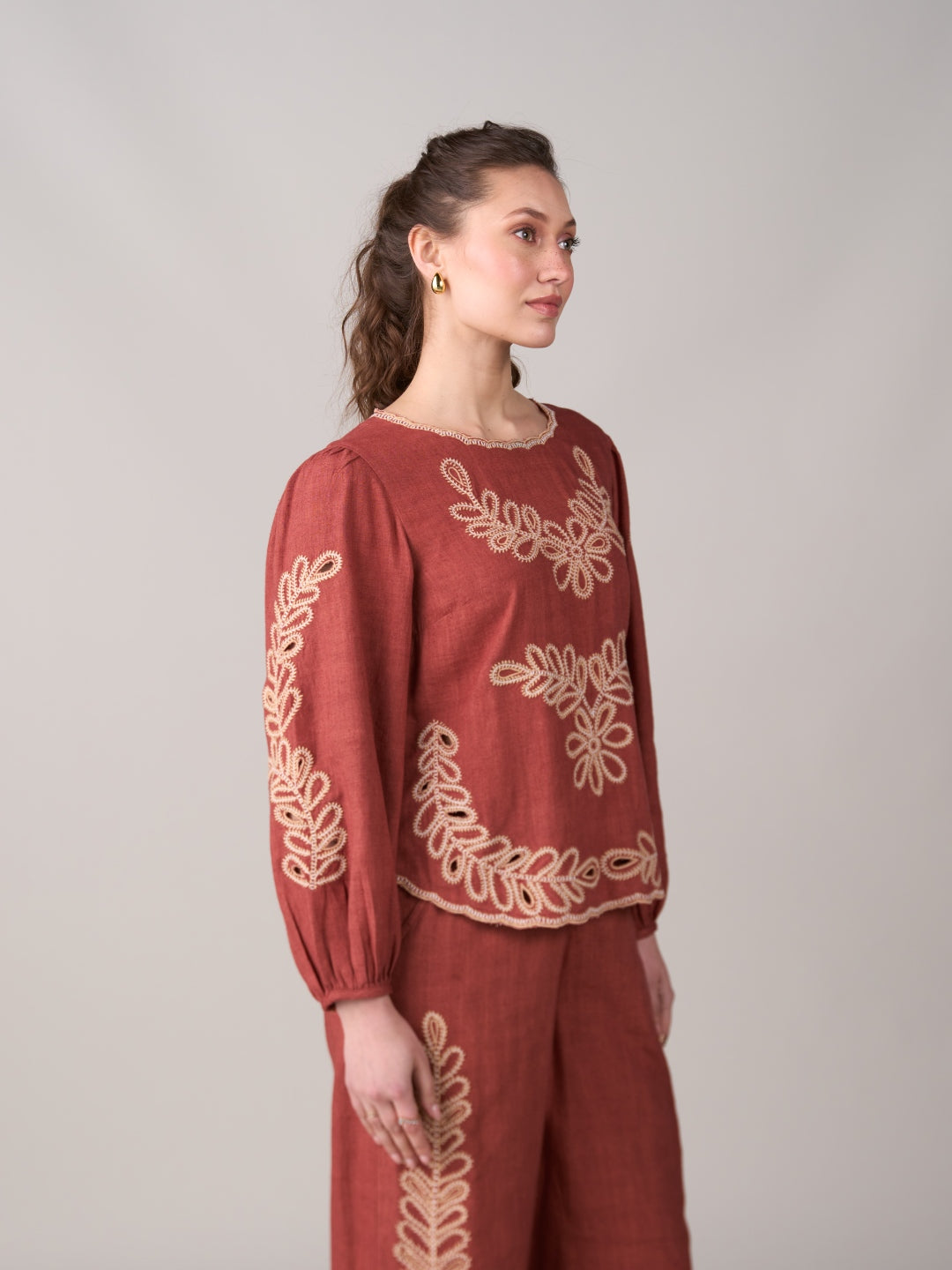 Isha Sutaria In Our Jane Embroidered Top