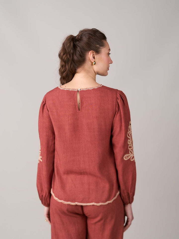 Isha Sutaria In Our Jane Embroidered Top