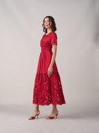Tushita Mehta In Our Ava Red Dress
