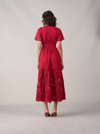 Tushita Mehta In Our Ava Red Dress