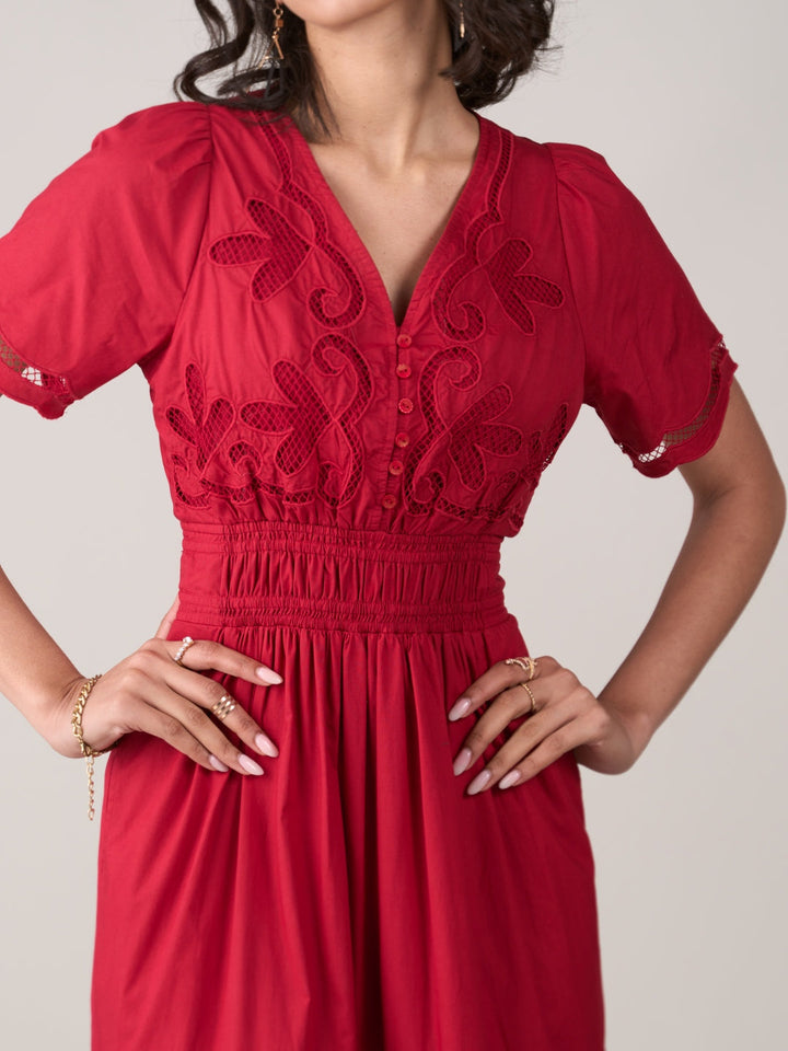 Tushita Mehta In Our Ava Red Dress