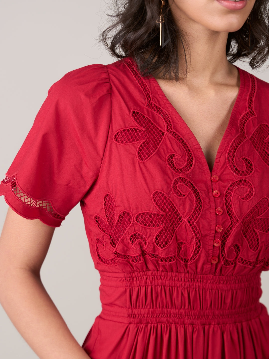 Tushita Mehta In Our Ava Red Dress