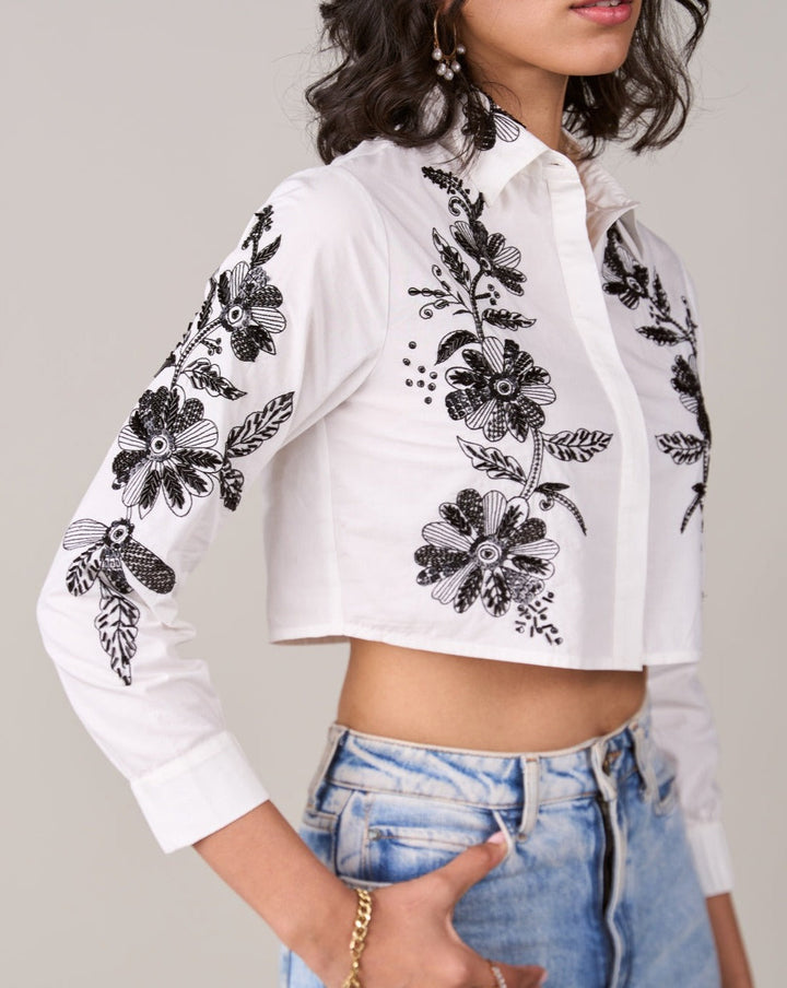 Tushita Mehta In Our Lauren Embellished Shirt