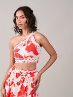 Sanjan Batra In Our Lina One Shoulder Top