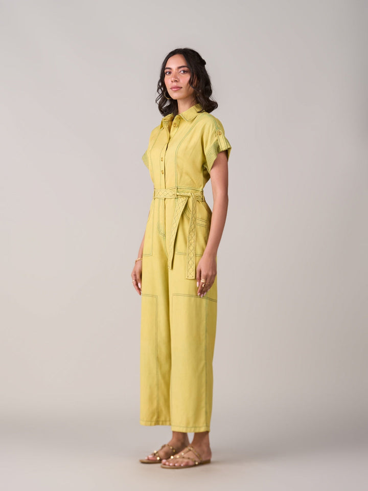 Vaishali Jain In Our Adele Lime Jumpsuit