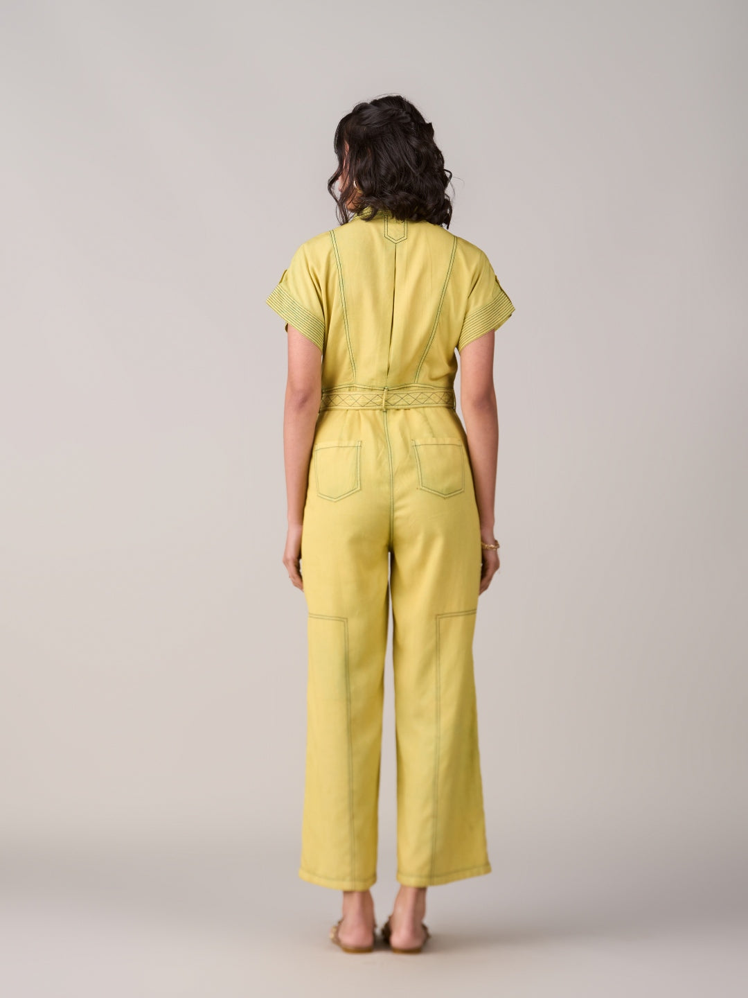 Vaishali Jain In Our Adele Lime Jumpsuit